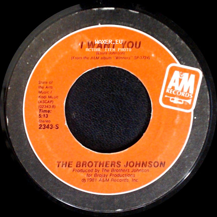 The Brothers Johnson - I Want You / The Real Thing side A