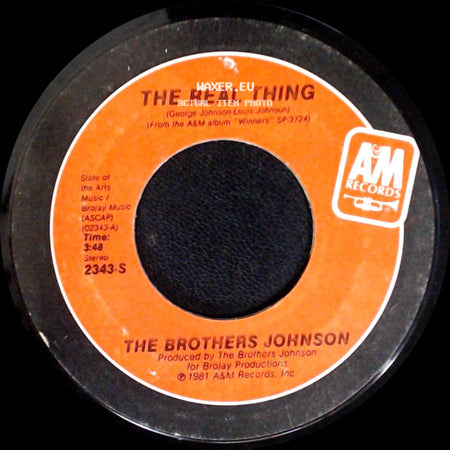 The Brothers Johnson - I Want You / The Real Thing side B