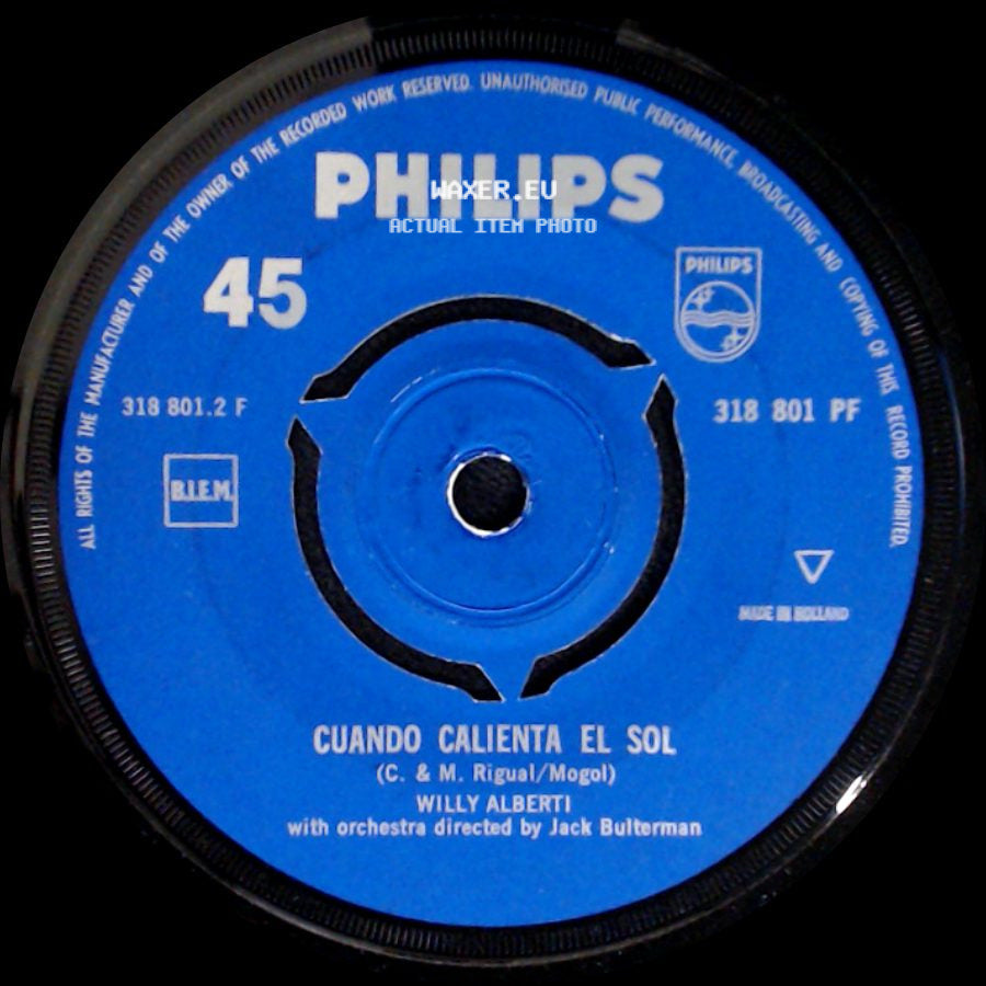Willy Alberti - Cuando Calienta El Sol / Al Di Là side A