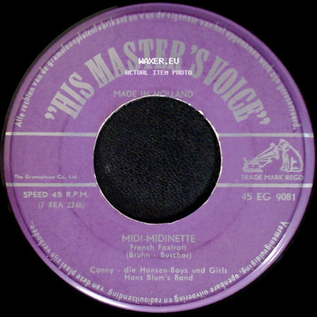 Conny - Die Hansen-Boys Und Girls Hans Blum's Band - Wer Wird Der Erste Sein / Midi-Midinette side B