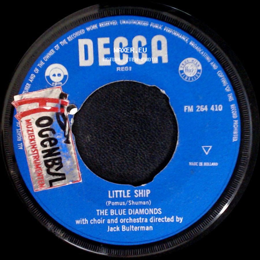The Blue Diamonds - Jealousy / Little Ship side B