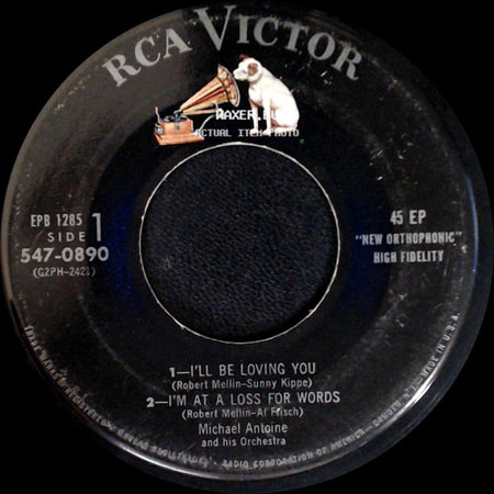 Michael Antoine And His Orchestra - 1--I Think Of You / 2--Say The Word / Unknown Title B side B