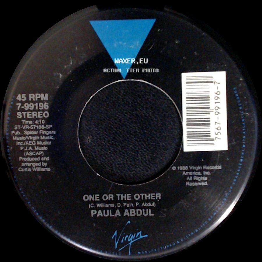 Paula Abdul - One Or The Other / Cold Hearted side A