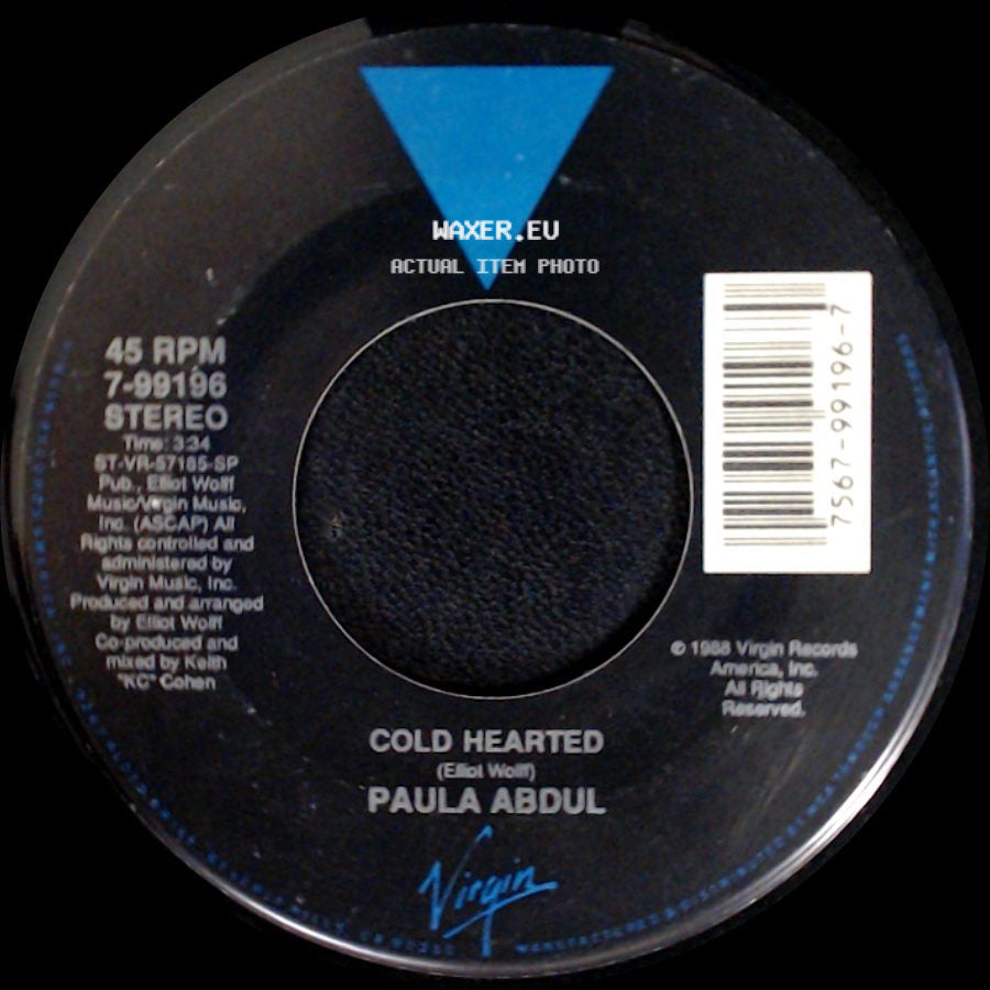 Paula Abdul - One Or The Other / Cold Hearted side B
