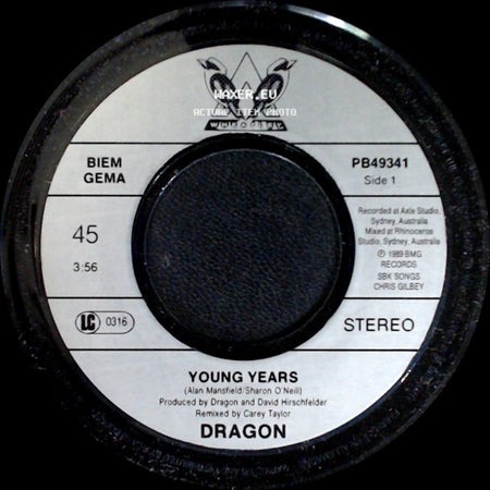Dragon - Young Years / Runaway side A