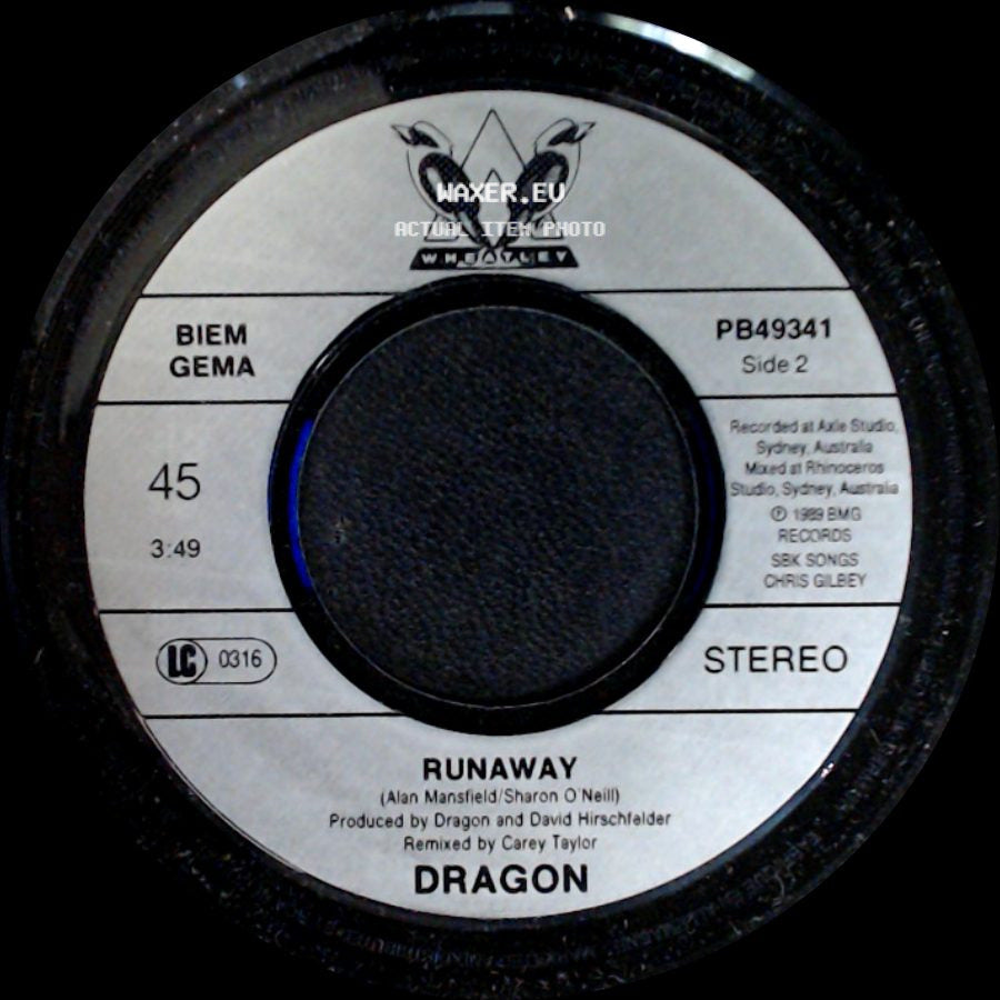 Dragon - Young Years / Runaway side B