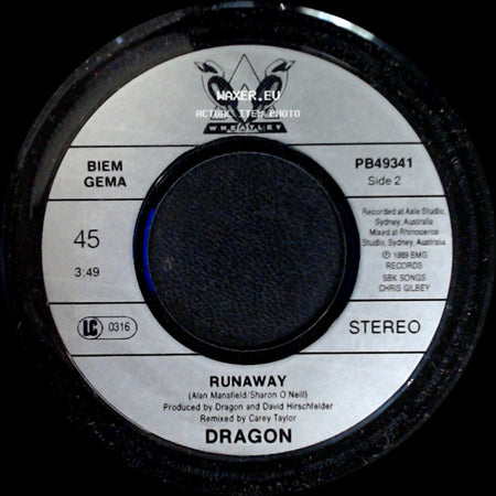 Dragon - Young Years / Runaway side B