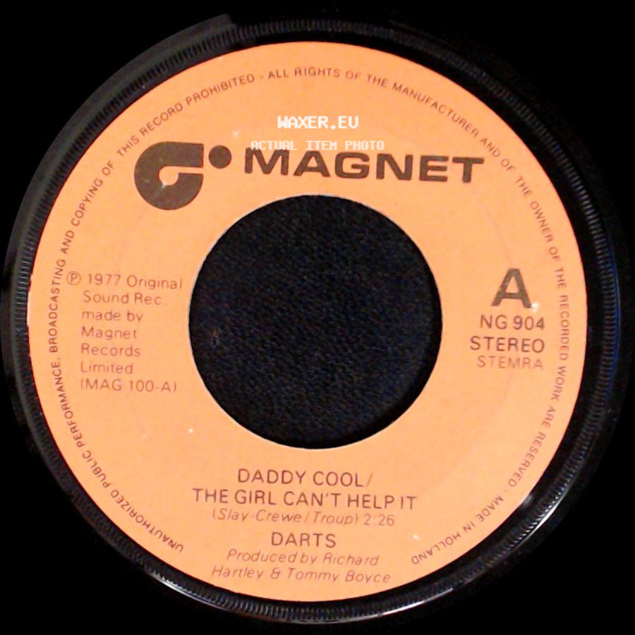 Darts - Medley Excerpts A Zing Went The Strings Of My Heart / Come Back My Love / Stay Away (From Them Girl) / Sh-Boom (Life Could Be A Dream) / Shotgun / Daddy Cool / The Girl Can't Help It side B