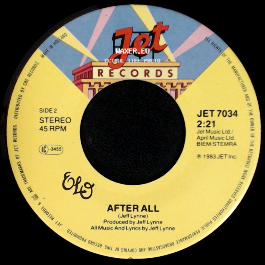 Elo - Rock And Roll Is King / After All side B