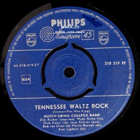 Dutch Swing College Band - Tennessee Waltz Rock / Tennessee Waltz Rock side B