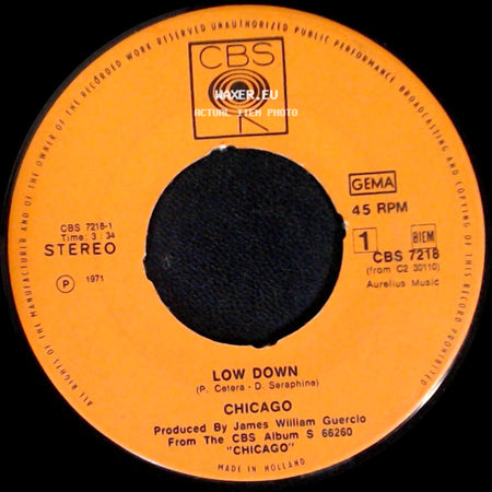 Chicago - Loneliness Is Just A Word / Low Down side B