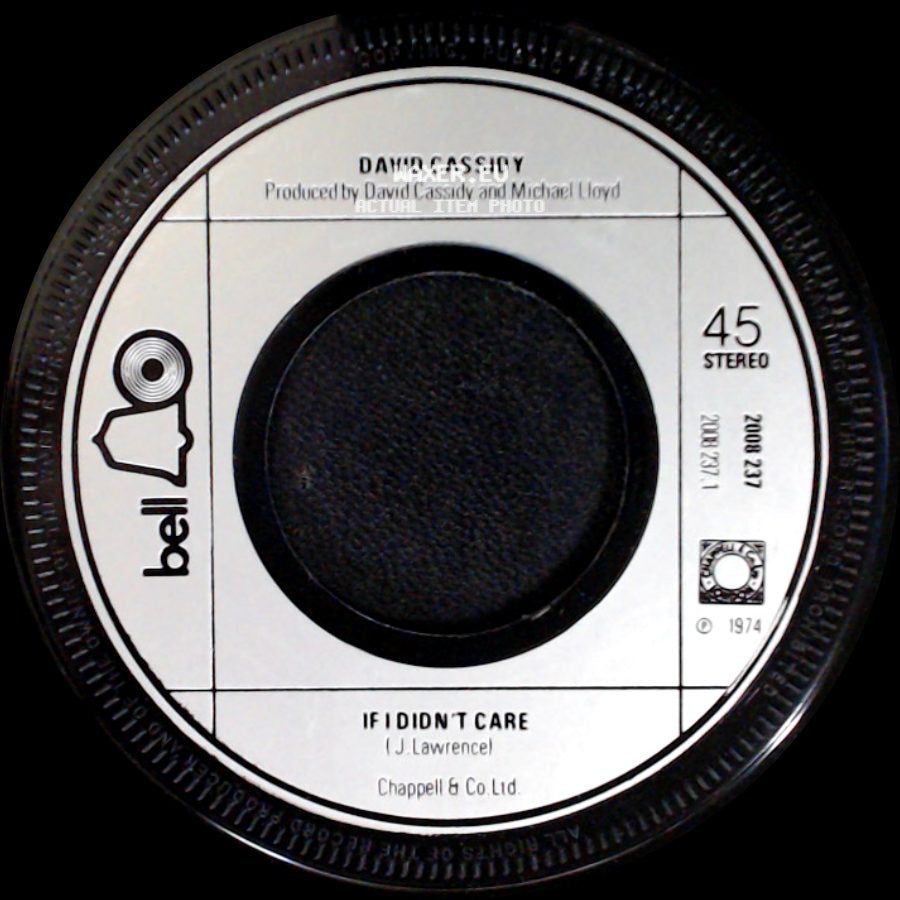 David Cassidy - If I Didn't Care / Frozen Noses side A
