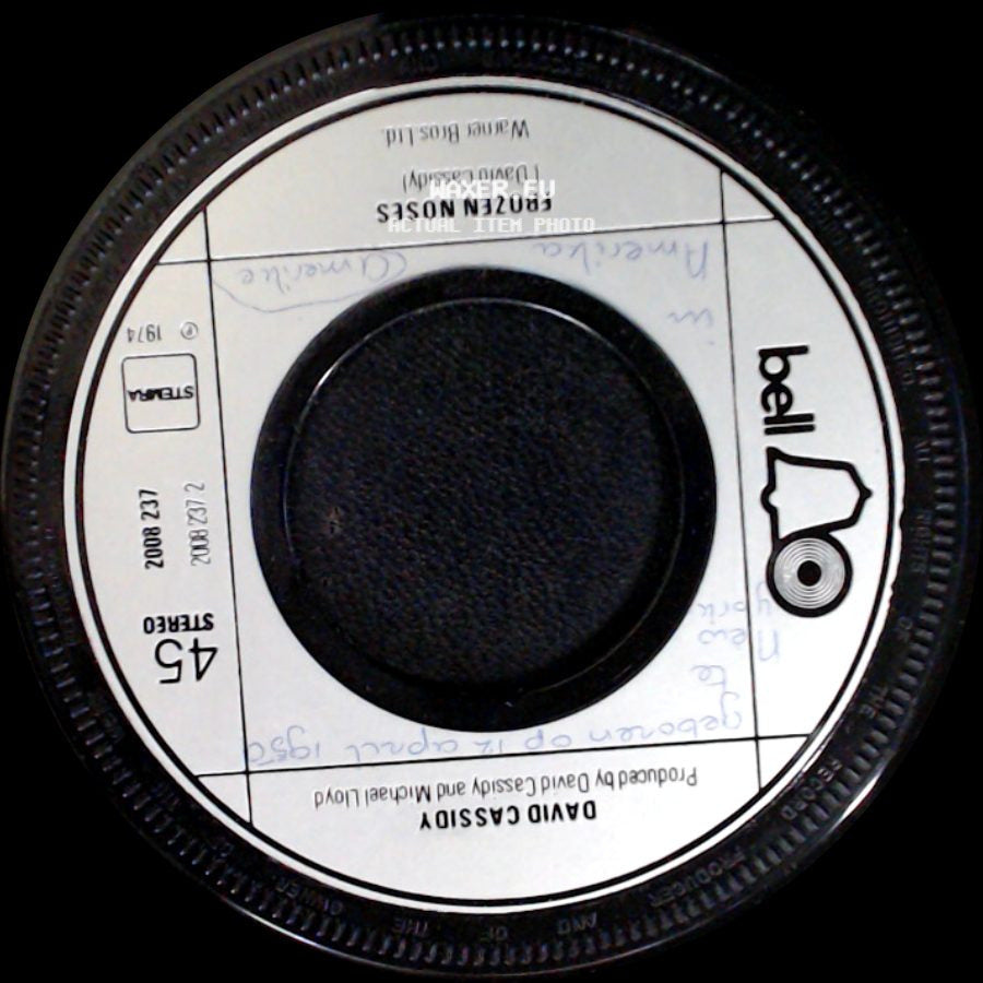 David Cassidy - If I Didn't Care / Frozen Noses side B