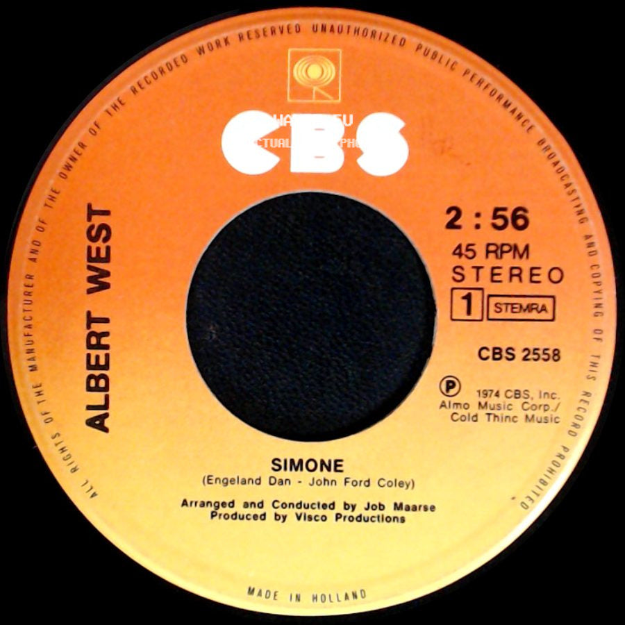 Albert West - Simone / Sitting In A Palmtree side A