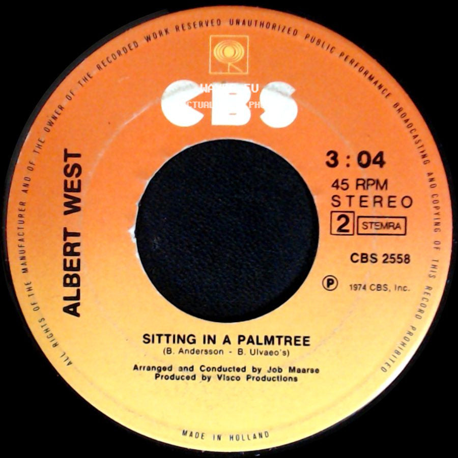 Albert West - Simone / Sitting In A Palmtree side B