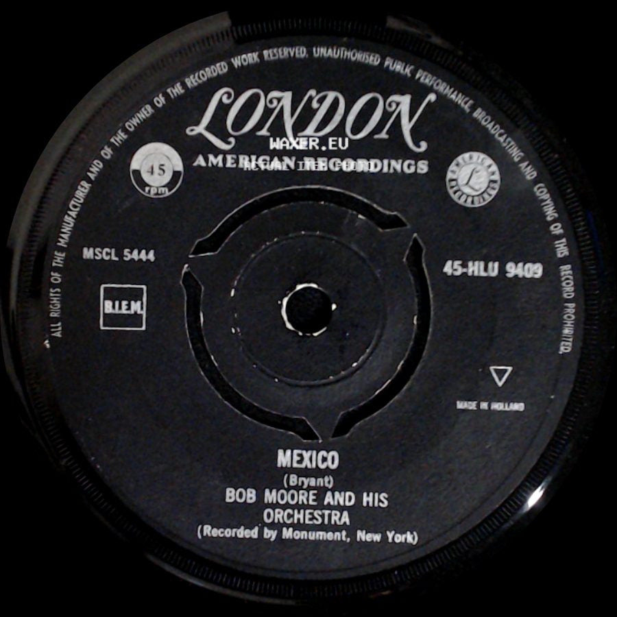 Bob Moore And His Orchestra - (Theme From) My Three Sons / Mexico side B