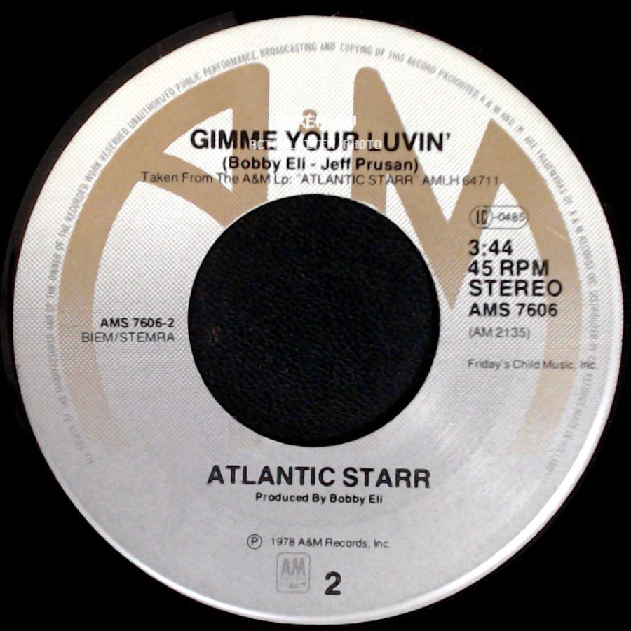 Atlantic Starr - Gimme Your Luvin' / (Let's) Rock 'n Roll side A