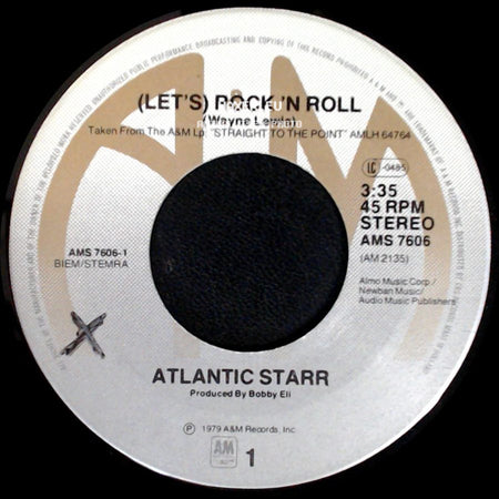Atlantic Starr - Gimme Your Luvin' / (Let's) Rock 'n Roll side B