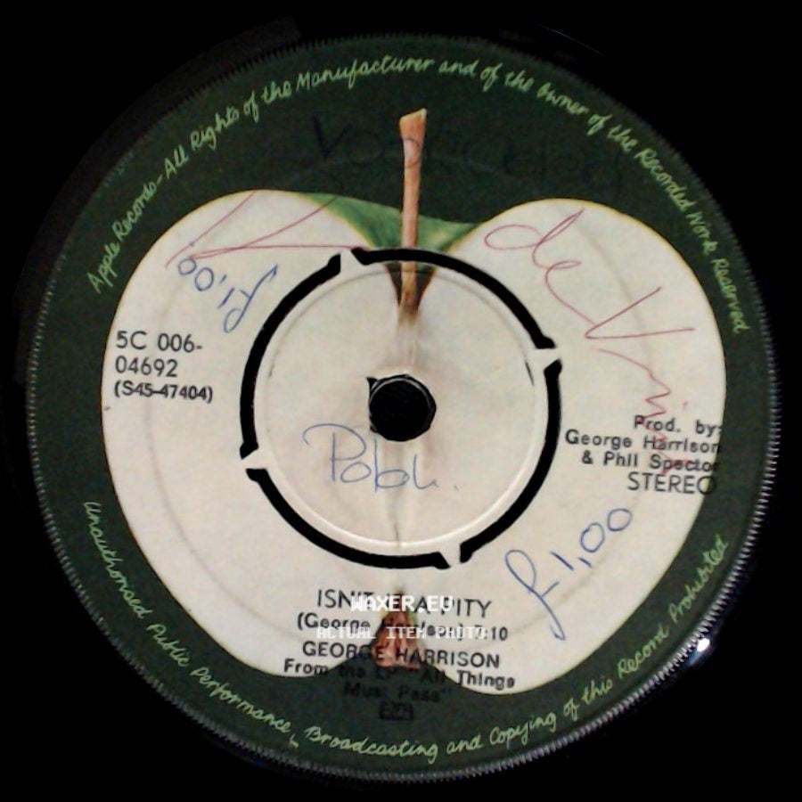 George Harrison - My Sweet Lord / Isn't It A Pity side B