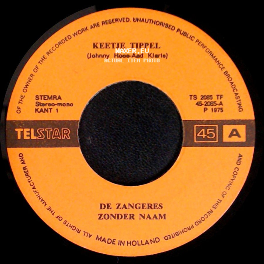 Keetje Tippel / De Zangeres Zonder Naam - De Zangeres Zonder Naam / Vele Vele Malen side A