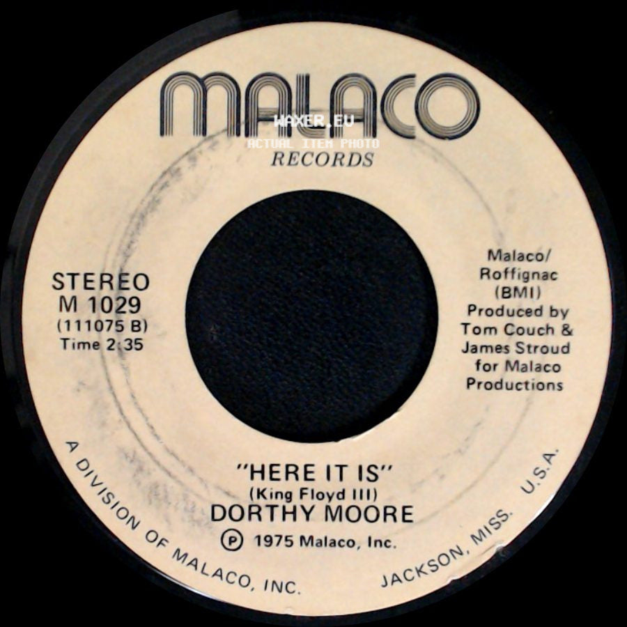 Dorthy Moore - Here It Is / Misty Blue side A