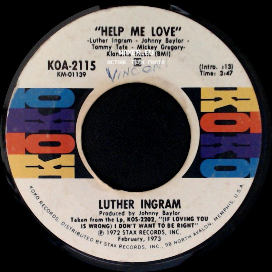 Luther Ingram - Help Me Love / Always side A