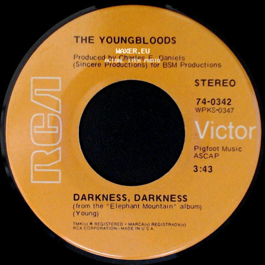 The Youngbloods - Darkness, Darkness / On Sir Francis Drake side A
