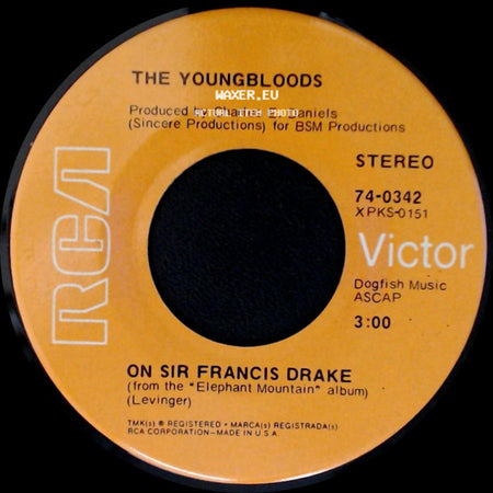 The Youngbloods - Darkness, Darkness / On Sir Francis Drake side B
