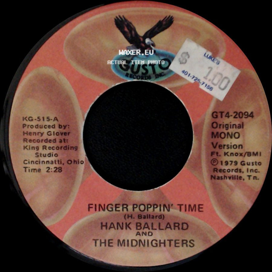 Hank Ballard And The Midnighters - Let's Go, Let's Go, Let's Go / Finger Poppin' Time side B