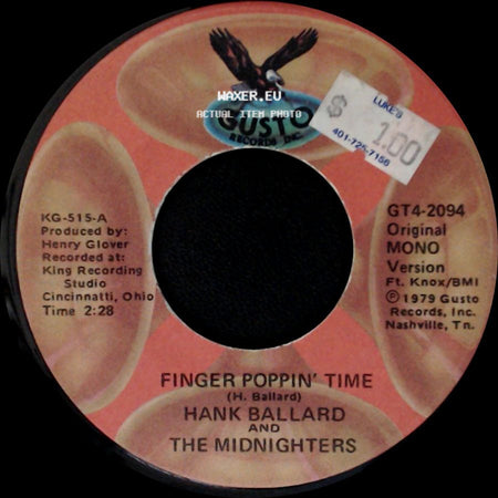 Hank Ballard And The Midnighters - Let's Go, Let's Go, Let's Go / Finger Poppin' Time side B