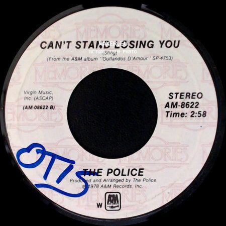 The Police - Roxanne / Can't Stand Losing You side B
