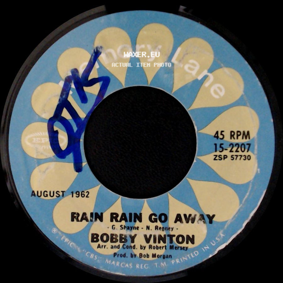 Bobby Vinton - Roses Are Red (My Love) / Rain Rain Go Away side B