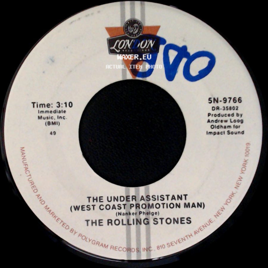 The Rolling Stones - (I Can't Get No) Satisfaction / The Under Assistant (West Coast Promotion Man) side B