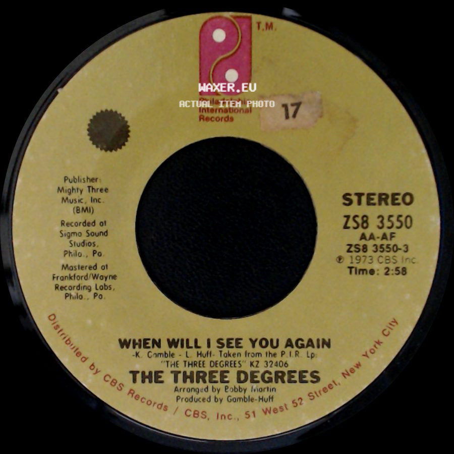 The Three Degrees - When Will I See You Again / Year Of Decision side A