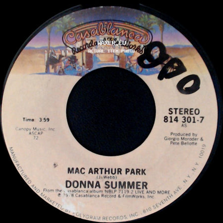 Donna Summer - Mac Arthur Park / Love To Love You Baby side A
