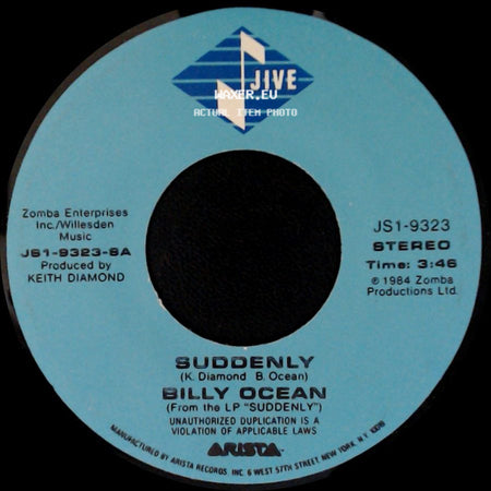 Billy Ocean - Suddenly / Lucky Man side A