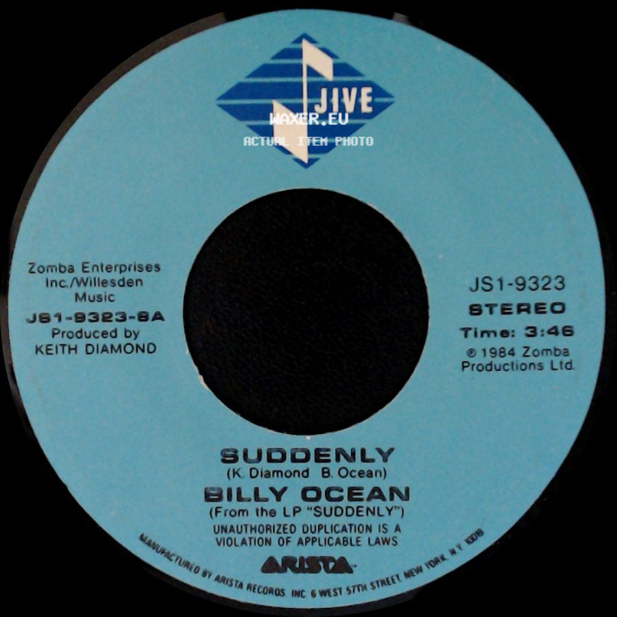 Billy Ocean - Suddenly / Lucky Man side A