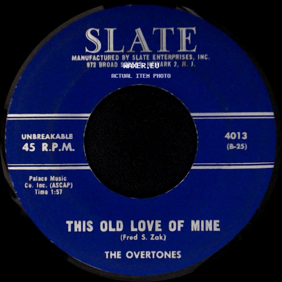 Bob Fitzgerald / The Overtones - Turkey Time / This Old Love Of Mine side B