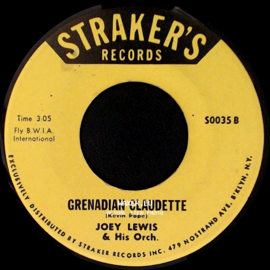 Joey Lewis & His Orch. - Grenadian Claudette / Slick side A