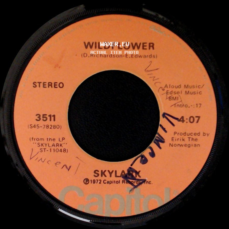 Skylark - Wildflower / The Writing's On The Wall side A