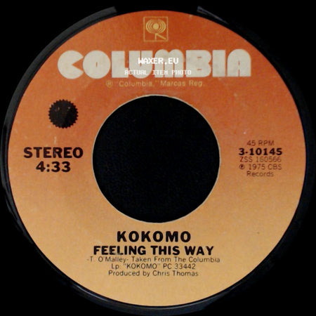 Kokomo - Feeling This Way / I Can Understand It side A