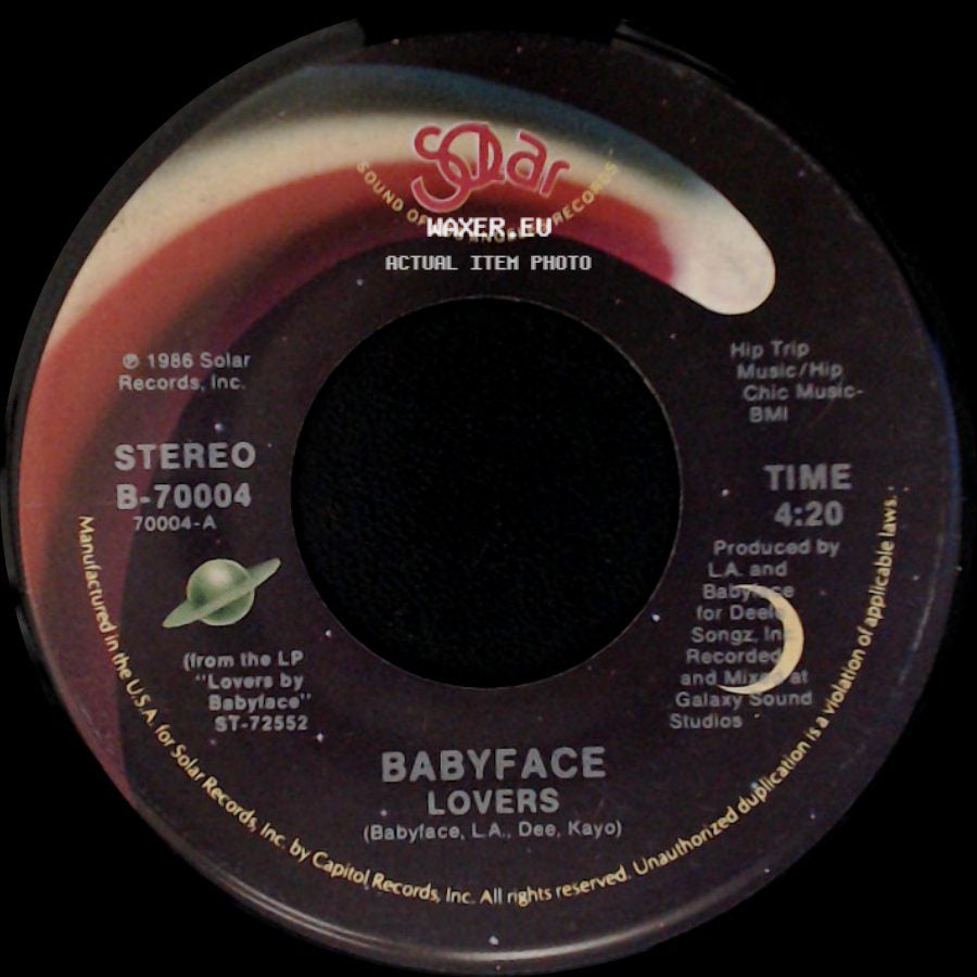 Babyface - Lovers / Take Your Time side A