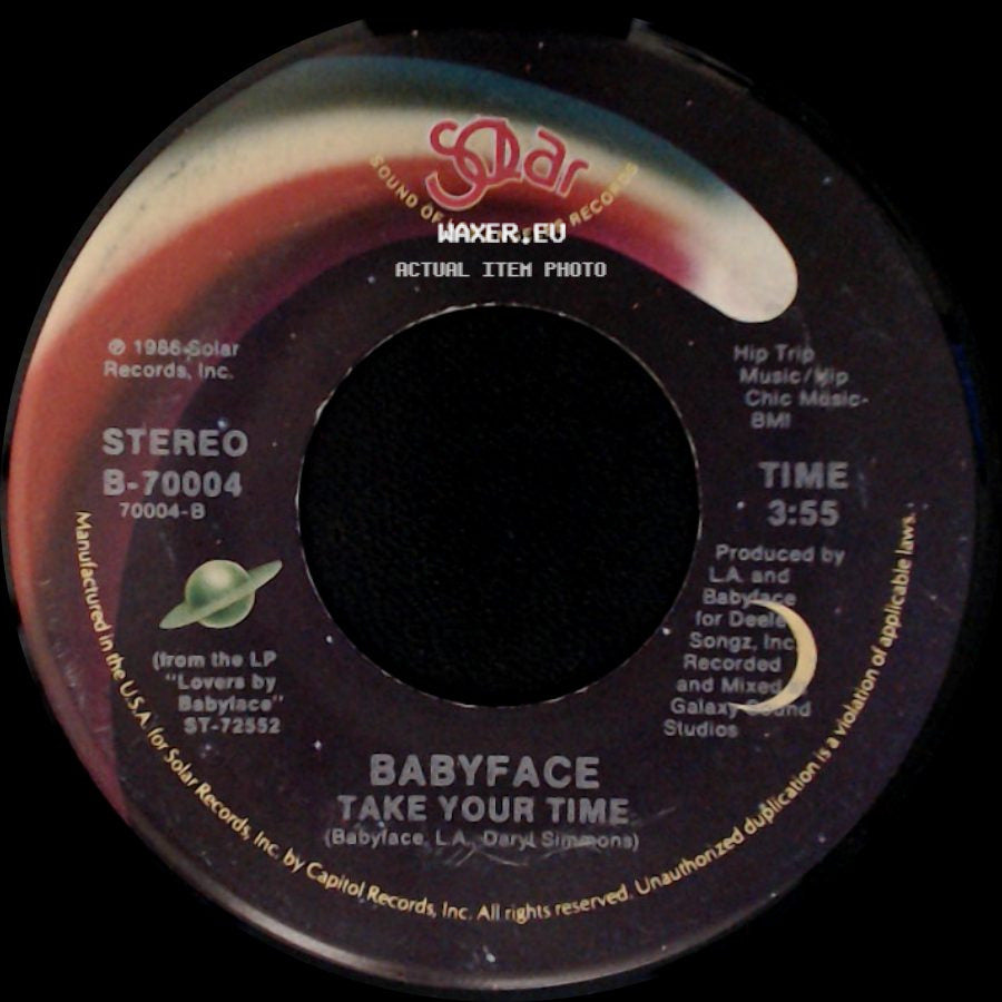 Babyface - Lovers / Take Your Time side B
