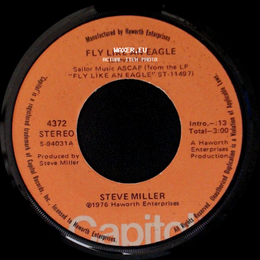 Steve Miller - The Lovin' Cup / Fly Like An Eagle side B