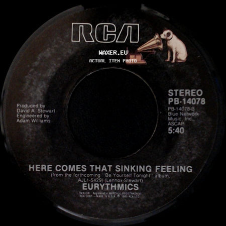 Eurythmics - Here Comes That Sinking Feeling / Would I Lie To You? side A
