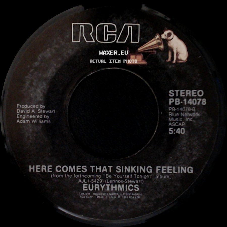 Eurythmics - Here Comes That Sinking Feeling / Would I Lie To You? side A