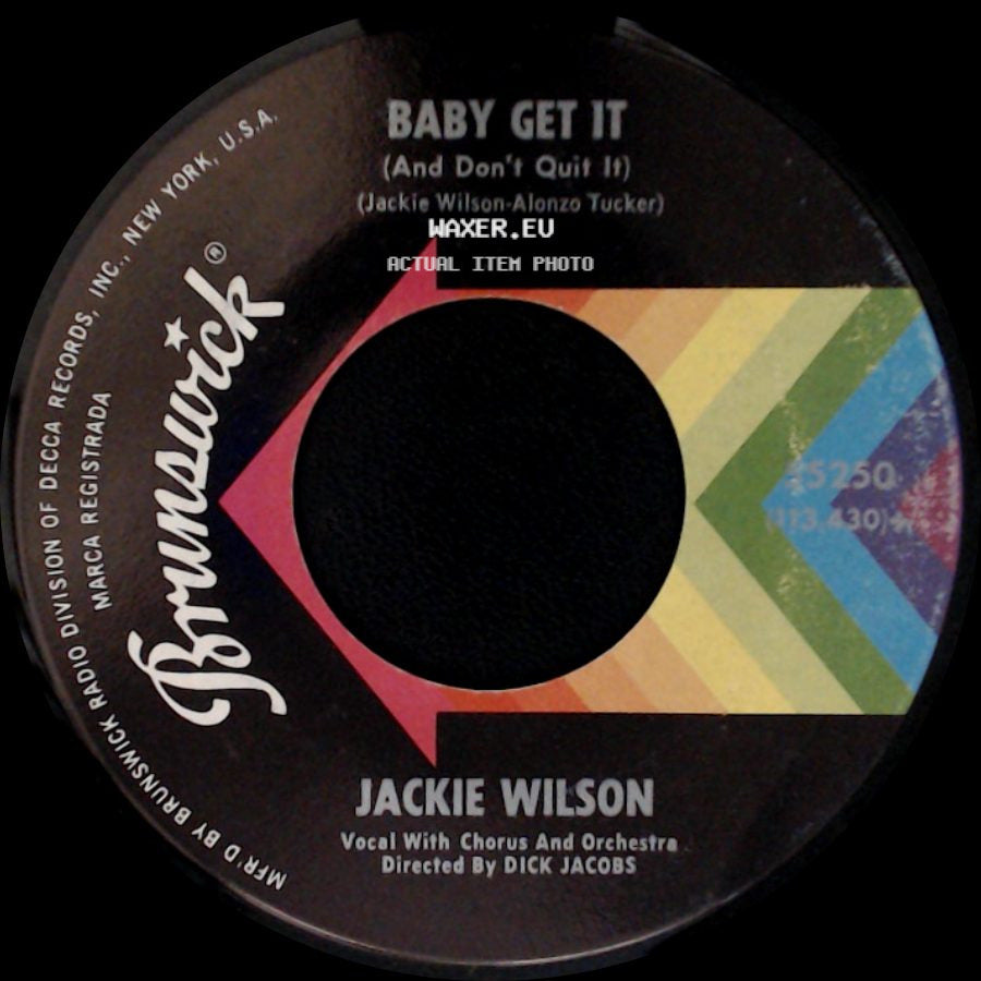 Jackie Wilson - Baby Get It (And Don't Quit It) / The New Breed side A