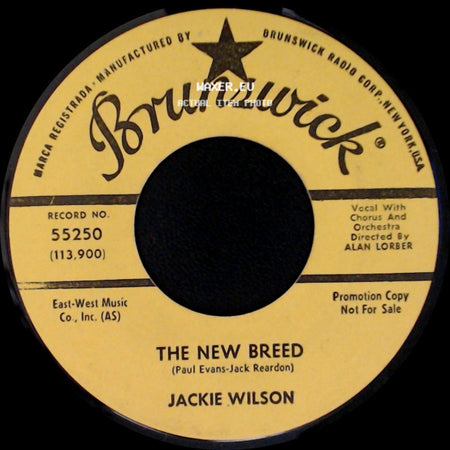 Jackie Wilson - Baby Get It (And Don't Quit It) / The New Breed side B