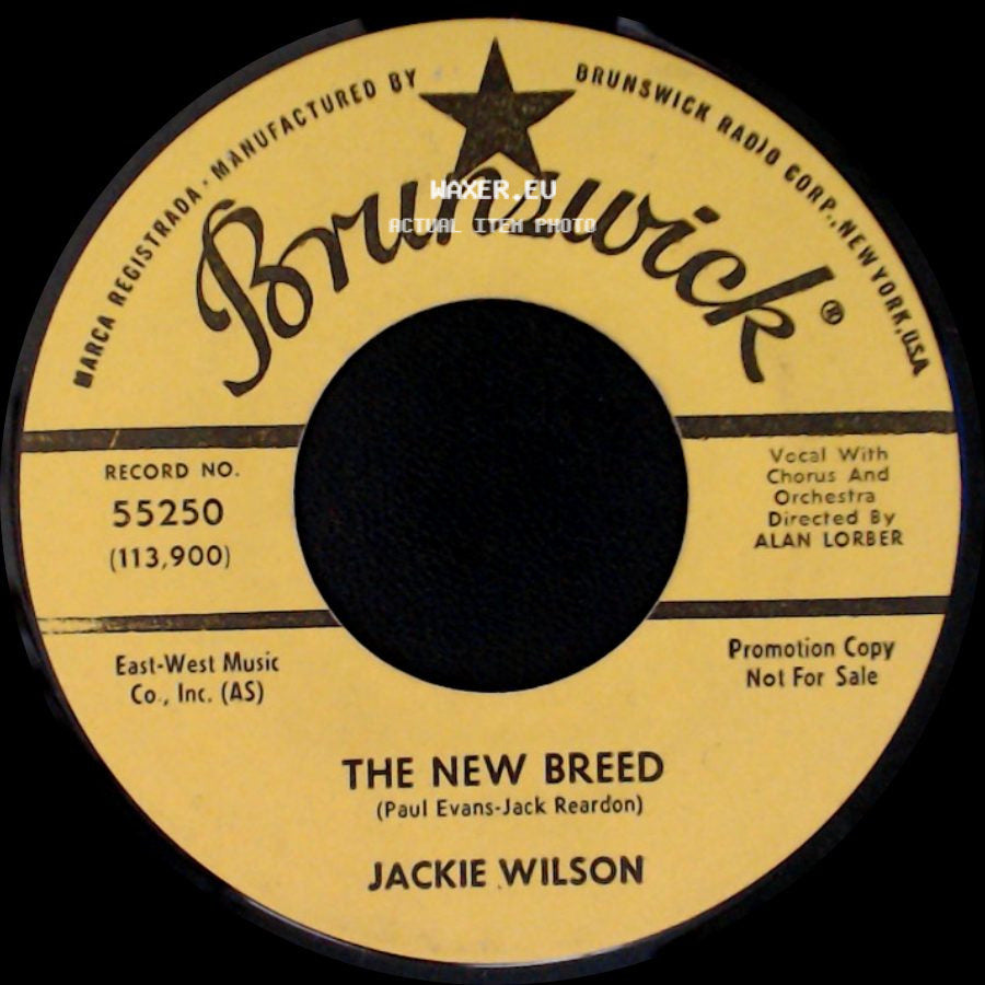 Jackie Wilson - Baby Get It (And Don't Quit It) / The New Breed side B