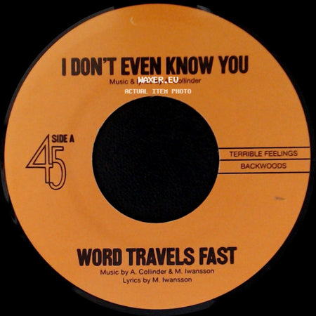 Black Winter Night - I Don't Even Know You / Word Travels Fast / Unknown Title B side A